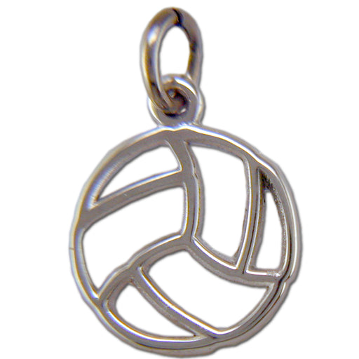 Pierced Volleyball Sterling Silver XS Pendant