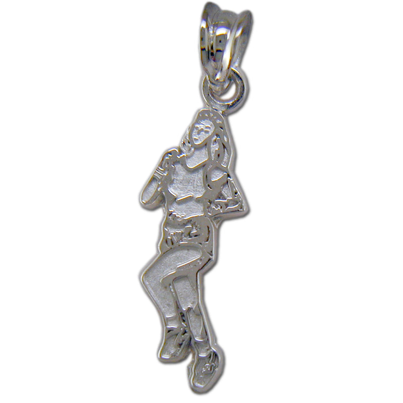 Lady Runner Sterling Silver Pendant