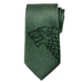 Stark Direwolf Green Men's Tie