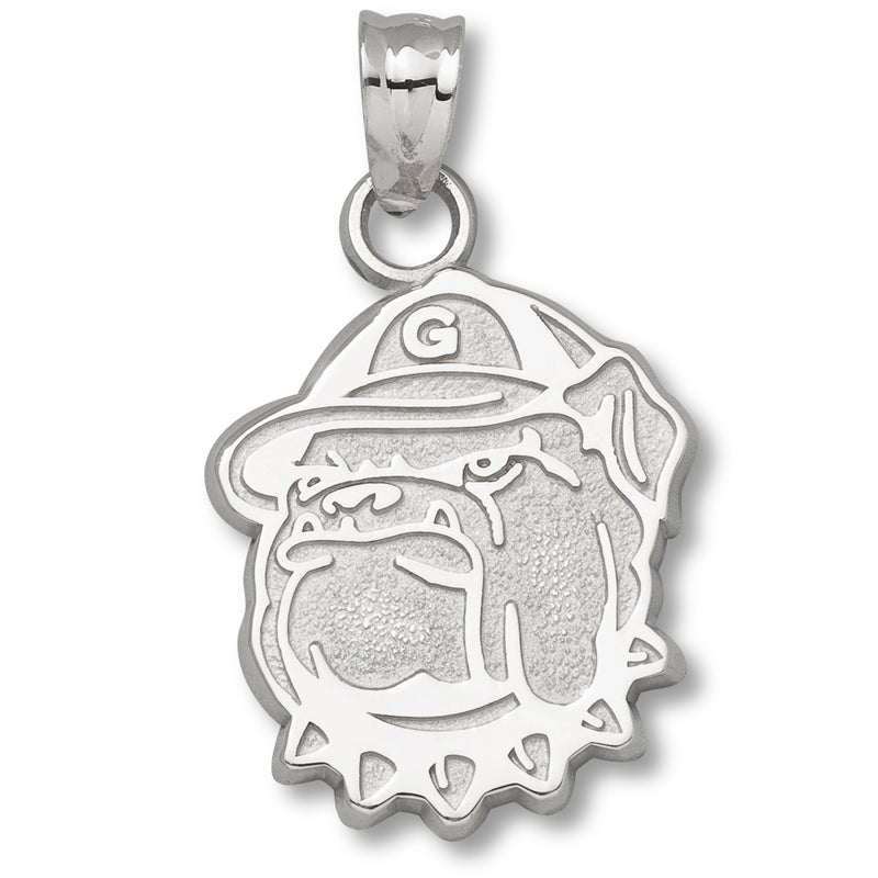 Georgetown University Bulldog Silver Pendant