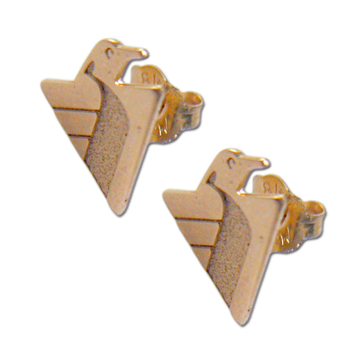 Pittsburgh Penguins Logo 14 kt Gold Earrings