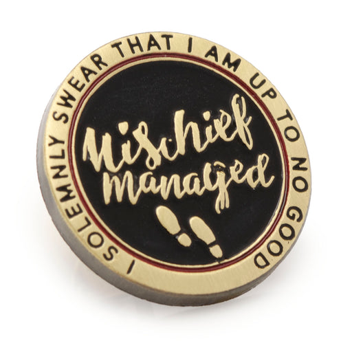 Mischief Managed Gold Lapel Pin