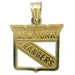 NY Rangers Shield Logo 14 kt Gold Small Pendant