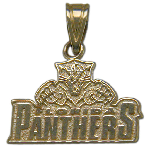 Florida Panthers Logo Medium 14 kt Gold Pendant