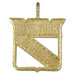 NY Rangers Shield Logo 14 kt Gold Large Pendant