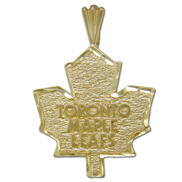 Toronto Maple Leafs Logo 14 kt Gold Large Pendant