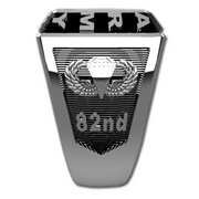 82nd Airborne Division Championship Style Type I Silver Ring - Right side