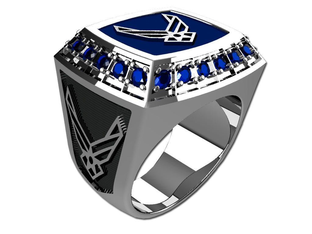 US Air Force Men's Ring - Championship Style III. Made in the USA ...