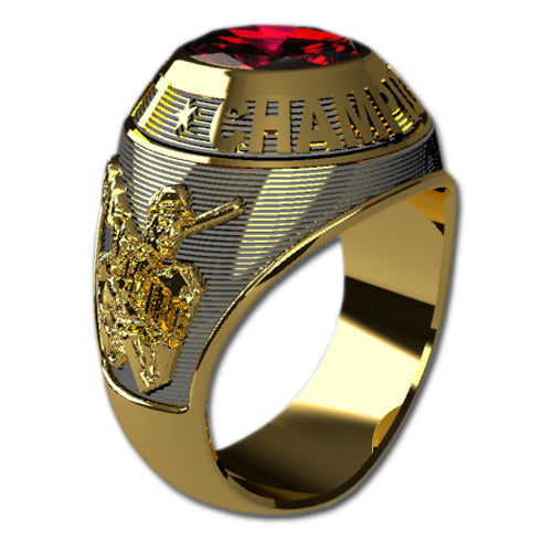 Gold Mens Traditional Championship Ring