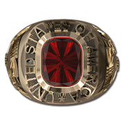 USA Goldtone Ring Top View