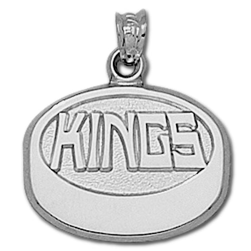 LA Kings Puck Silver Pendant