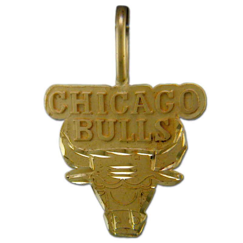 Chicago Bulls Logo 14 kt Gold Pendant