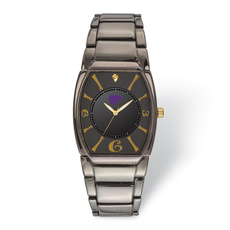 LogoArt Kansas State University Executive Black-plated Watch