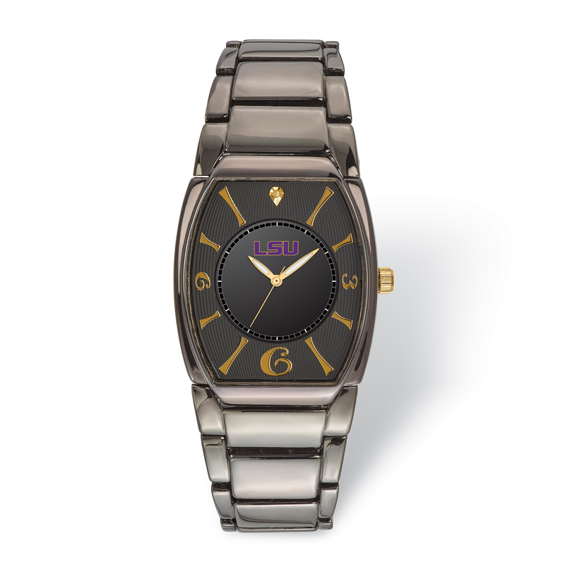 LogoArt Louisiana State University Executive Black-plated Watch