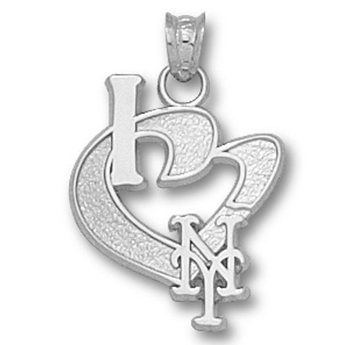 New York Mets I Heart Logo Pendant