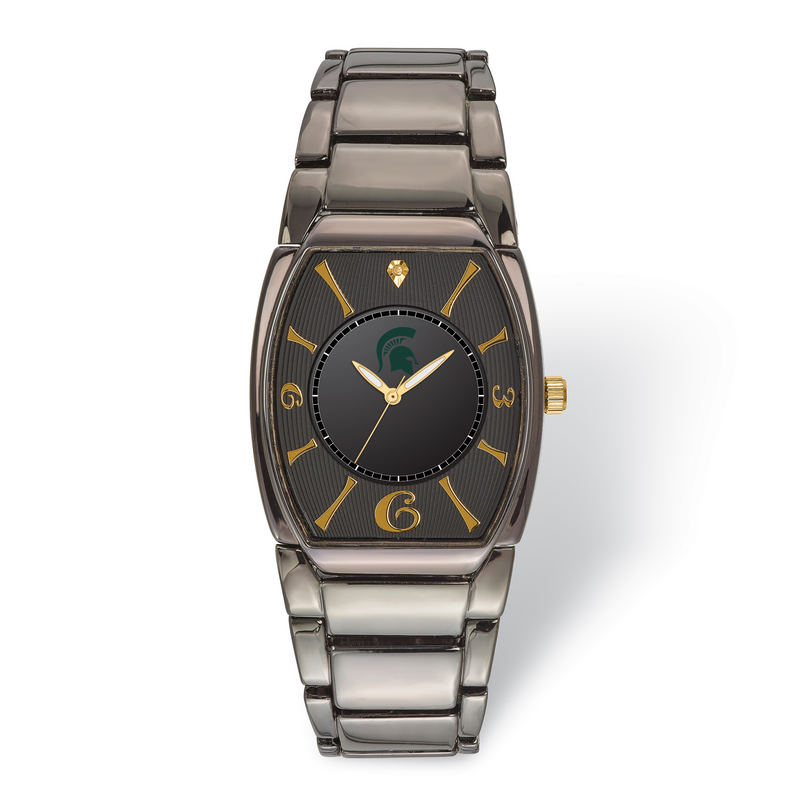LogoArt Michigan State University Executive Black-plated Watch