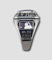 Detroit Tigers Classic Silvertone Ring - Side Panels