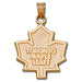 Toronto Maple Leafs Logo 14 kt Gold Pendant