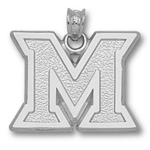 Miami University M Silver Large Pendant