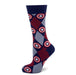 Captain America Navy Argyle Stripe Socks