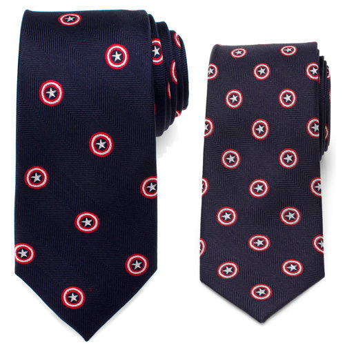 Father and Son Captain America Necktie Gift Set