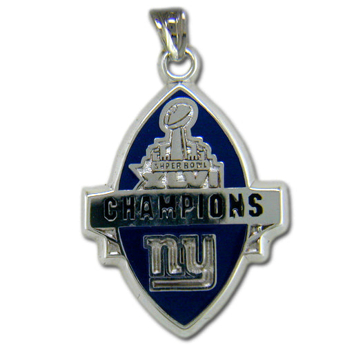 New York Giants Superbowl 46 GIANTS charm w/enamel