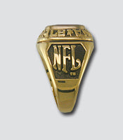 Dallas Cowboys Large Classic Goldplated Ring - Side Panels