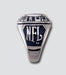 San Diego Chargers Large Classic Silvertone Ring - Side Panels
