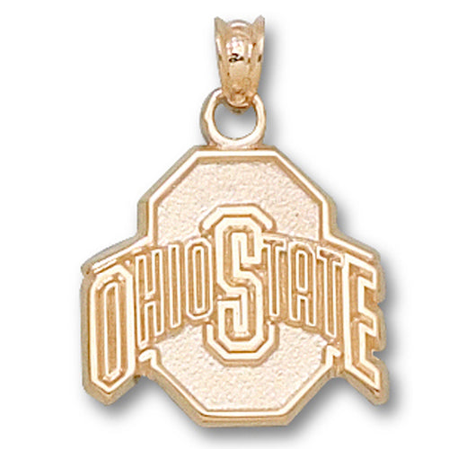 Ohio State University ATHLETIC O 14 kt Gold Medium Pendant