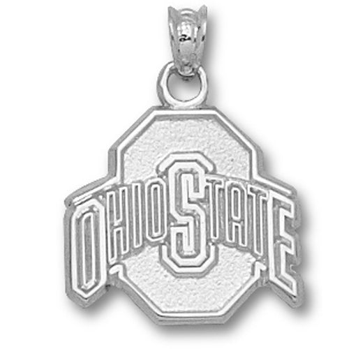 Ohio State University ATHLETIC O Silver Medium Pendant