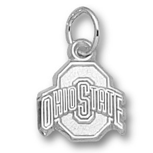 Ohio State University ATHLETIC O Silver Snall Pendant