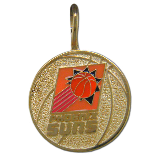 Phoenix Suns Logo 14kt gold pemdant with enamel