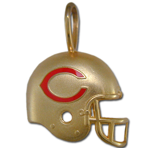 Chicago Bears 14 kt Gold Helmet (Enameled) Pendant Chicago Bears 14 kt Gold Helmet (Enameled) Pendant