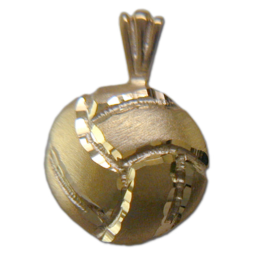 Solid Volleyball 10 kt gold XS Pendant