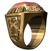Mens Championship Style Goldtone Police Ring -  Type I