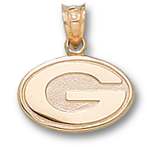 14K Gold Green Bay Packers 1996 Yellow and Green Football Pendant