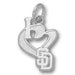 San Diego Padres I Heart Logo Pendant
