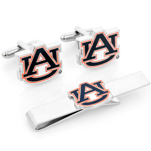 Auburn University Tigers Cufflinks and Tie Bar Gift Set