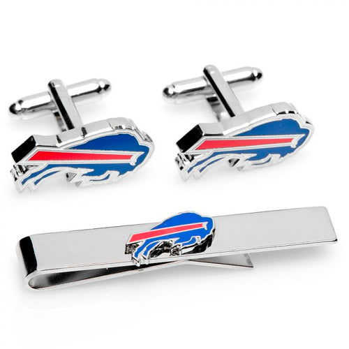Buffalo Bills Cufflinks and Tie Bar Gift Set