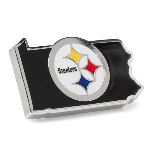 Pittsburgh Steelers State Shaped Lapel Pin
