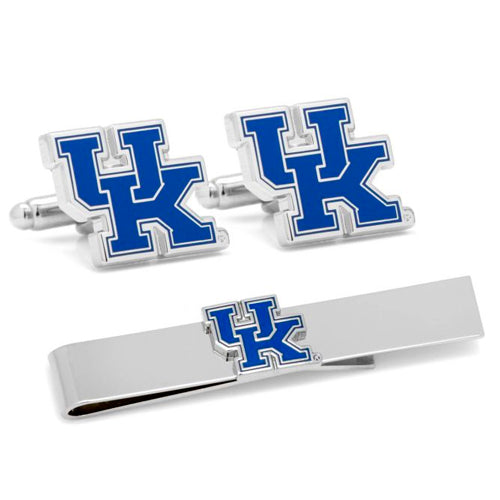 University of Kentucky Cufflinks and  Tie Bar Gift Set