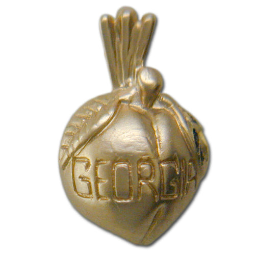 University of Georgia Peach 14 kt Gold Pendant