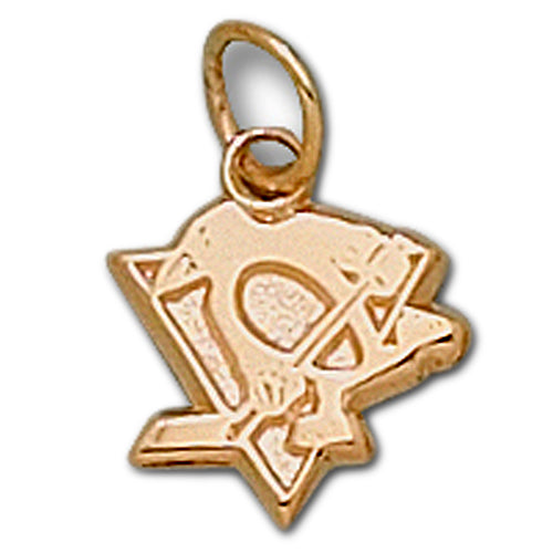 Pittsburgh Penguins Skating Penguin 10 kt Gold Pendant