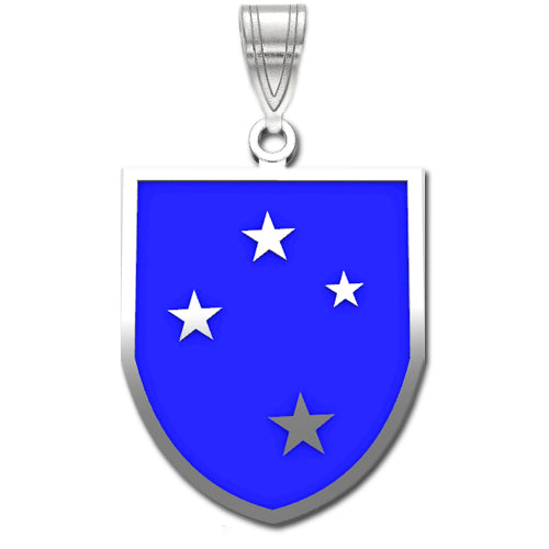 23rd Infantry Division Sterling Silver Pendant with enamel