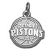 Detroit Pistons Logo Silver Pendant