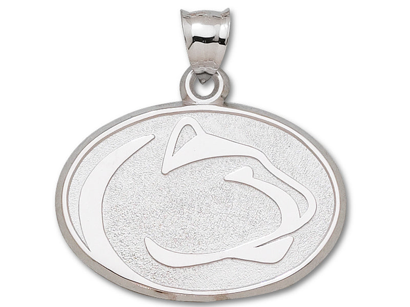 Penn State University LION HEAD GIANT Silver Pendant