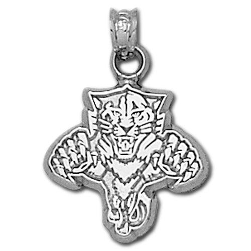 Florida Panthers Cat Logo Silver Pendant