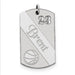 Sterling Silver Personalizable Basketball Dogtag Charm