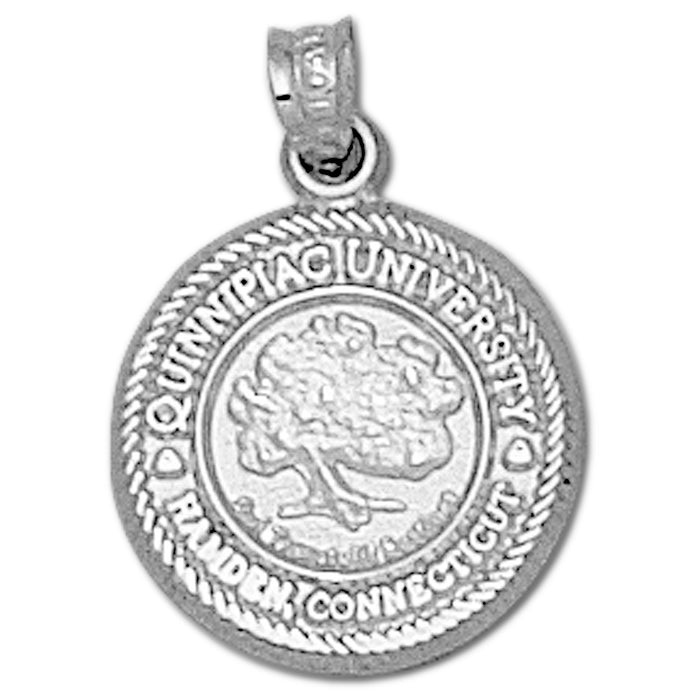Quinnipiac University Seal Silver Pendant