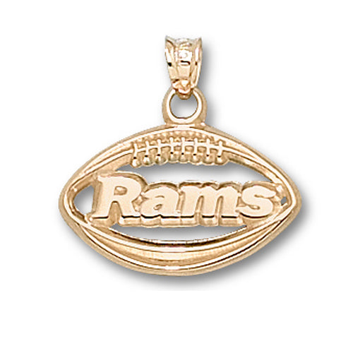 Los Angeles Rams Pierced Football